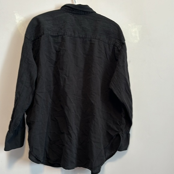 Black 100% cotton long sleeve top ‼️ (3/$25) - Picture 2 of 2